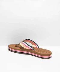 Roxy Colbee Hi Tan & Multi Sandals