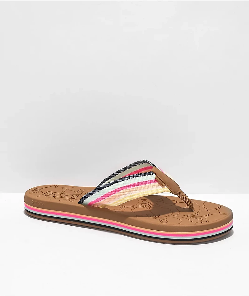 Roxy Colbee Hi Tan & Multi Sandals