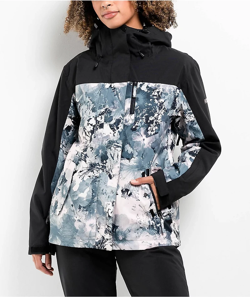 Roxy Jetty 3-In-1 Sea Pine Dreamy Picture 10K Snowboard Jacket