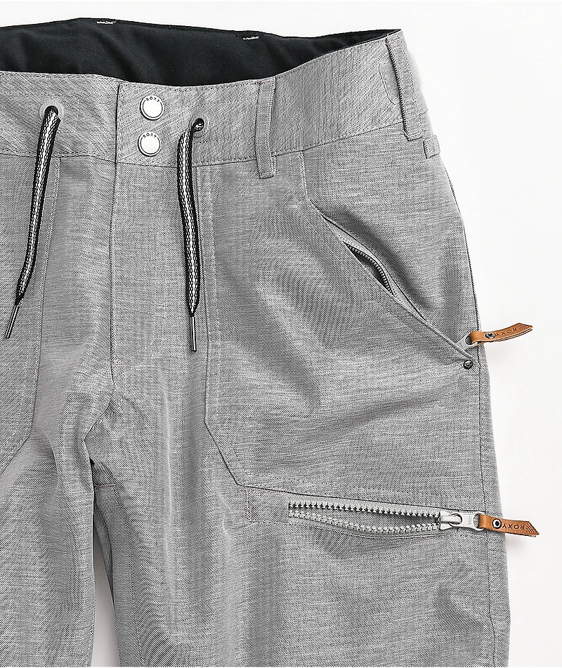Roxy Nadia Heather Grey 10K Snowboard Pants