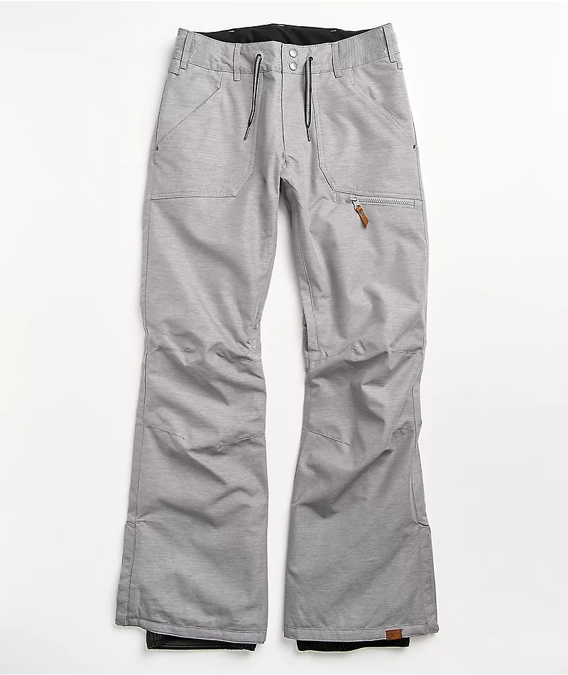 Roxy Nadia Heather Grey 10K Snowboard Pants