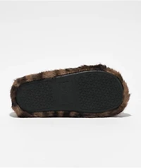 Roxy Sloane Leopard Print Faux Fur Slide Slippers