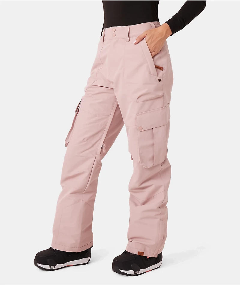 Roxy Trooper Adobe Rose 10K Cargo Snowboard Pants