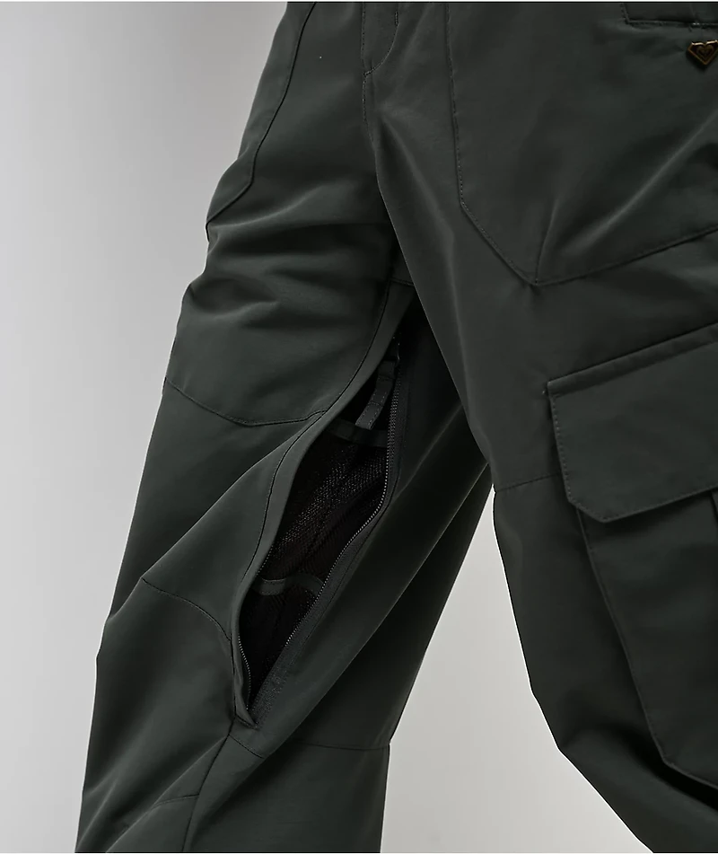 Roxy Trooper Green 10K Cargo Snowboard Pants