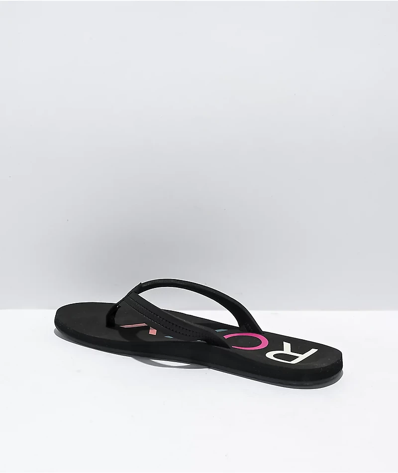 Roxy Vista III Black Sandals