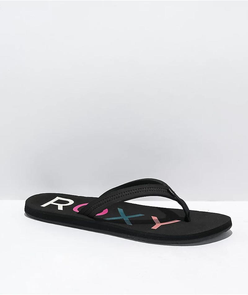 Roxy Vista III Black Sandals