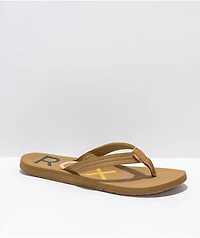 Roxy Vista III Tan Sandals