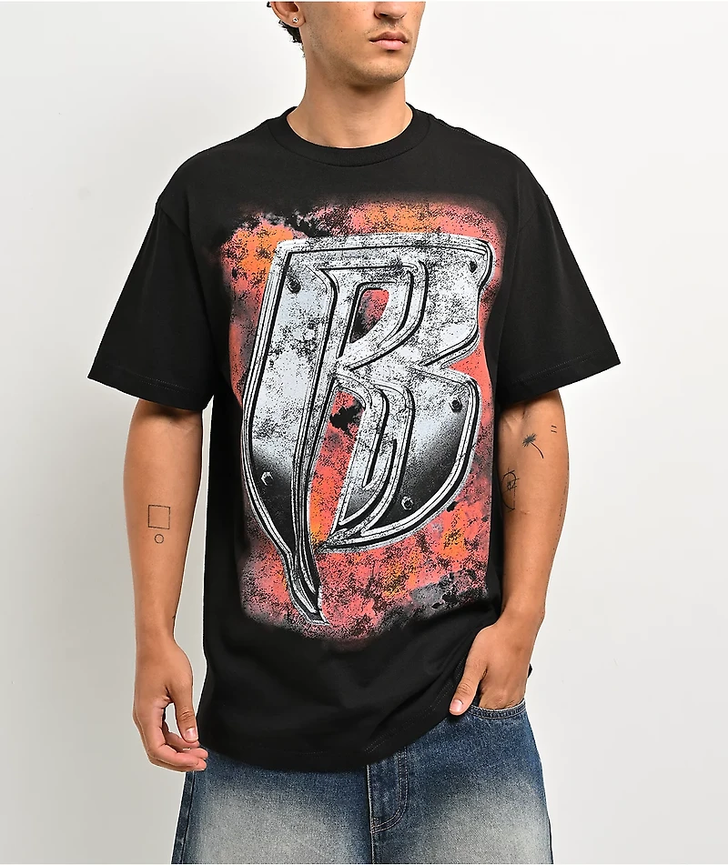 Ruff Ryders OG Logo Black T-Shirt
