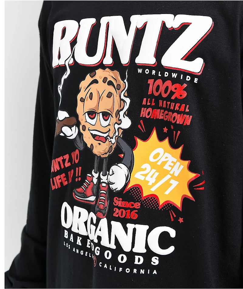 Runtz Baked Goods Black Long Sleeve T-Shirt