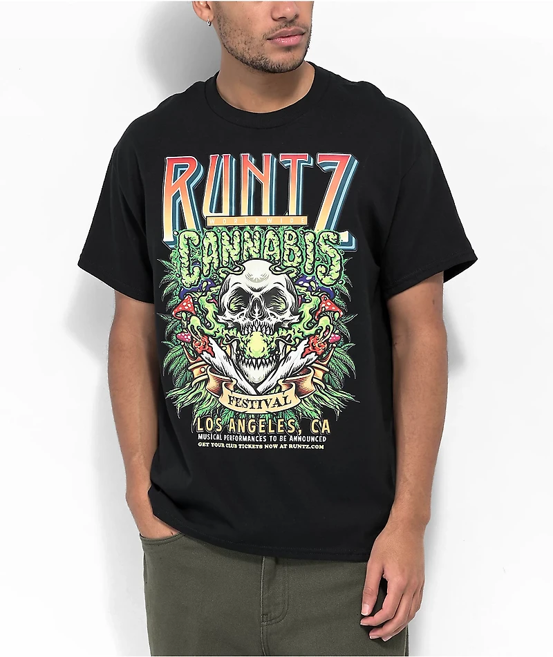 Runtz Cannabis Fest Black T-Shirt