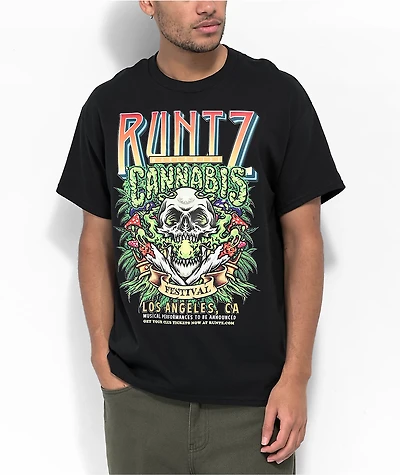 Runtz Cannabis Fest Black T-Shirt