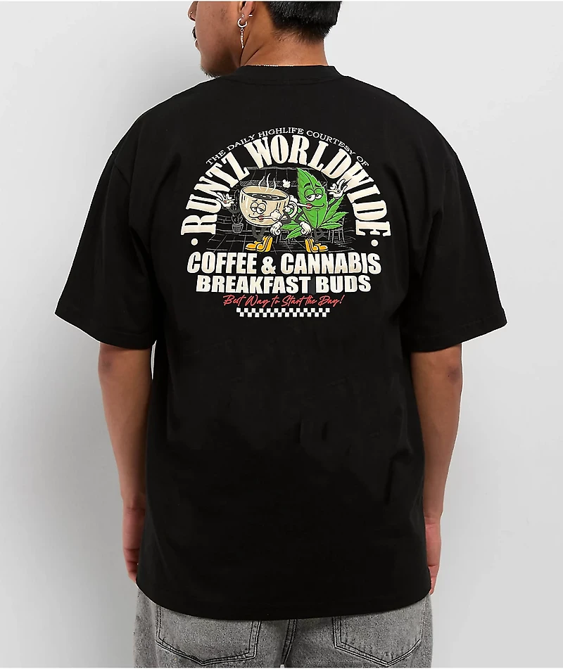 Runtz Coffee & Cannabis Black T-Shirt