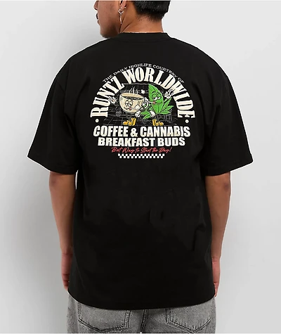 Runtz Coffee & Cannabis Black T-Shirt
