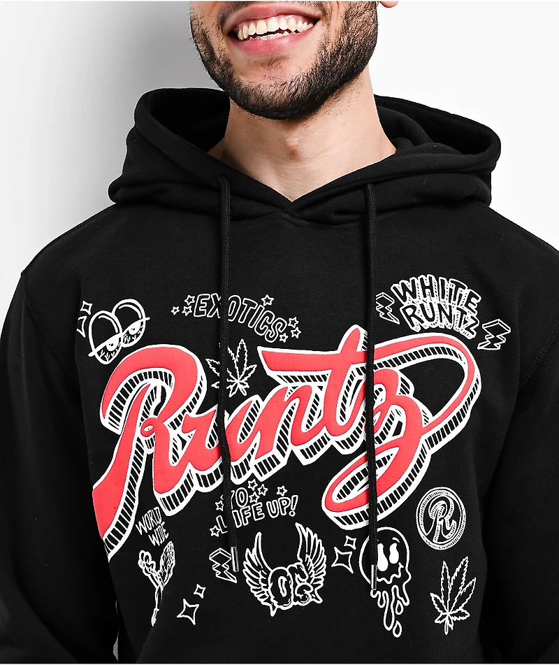 Runtz Doodlez Black Hoodie