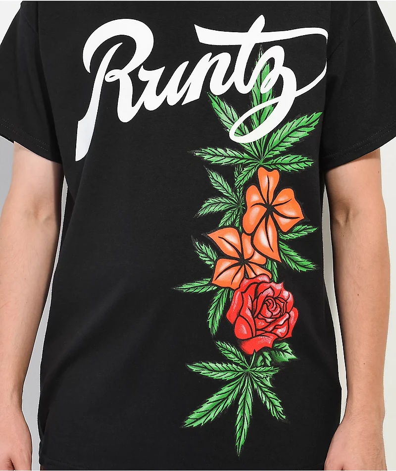 Runtz Floral Black T-Shirt