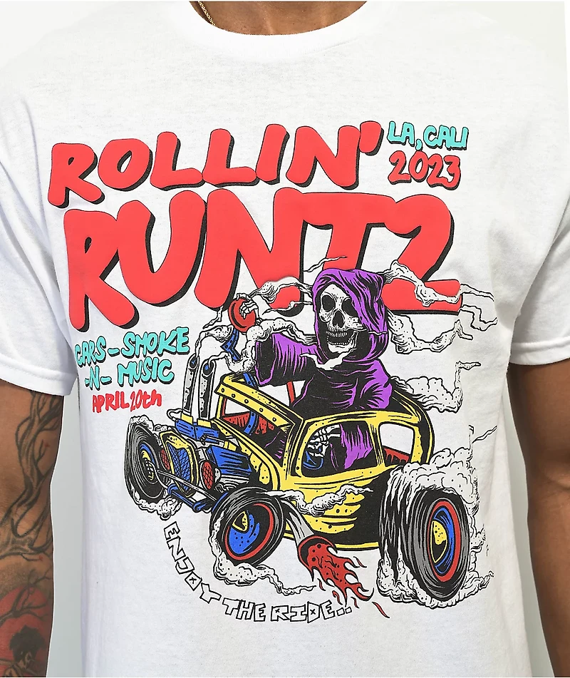 Runtz Rollin White T-Shirt