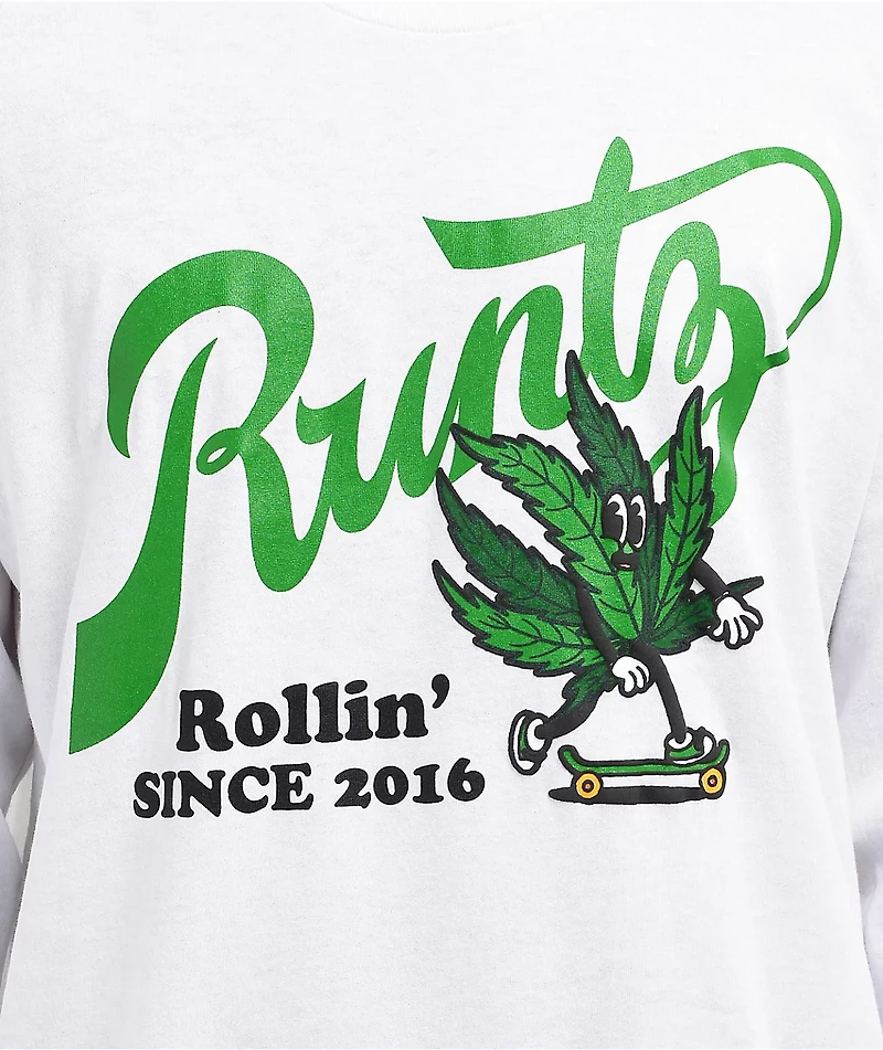 Runtz Rollin White Long Sleeve T-Shirt