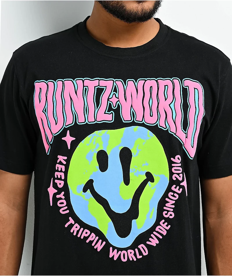 Runtz Trippy World Black T-Shirt