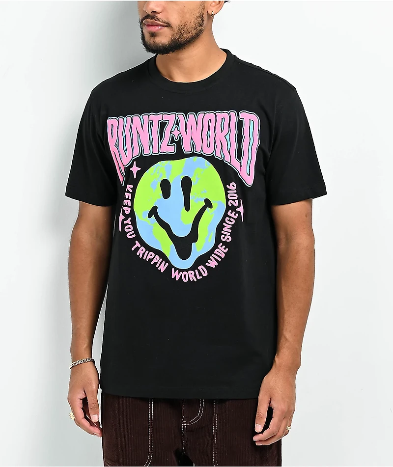 Runtz Trippy World Black T-Shirt