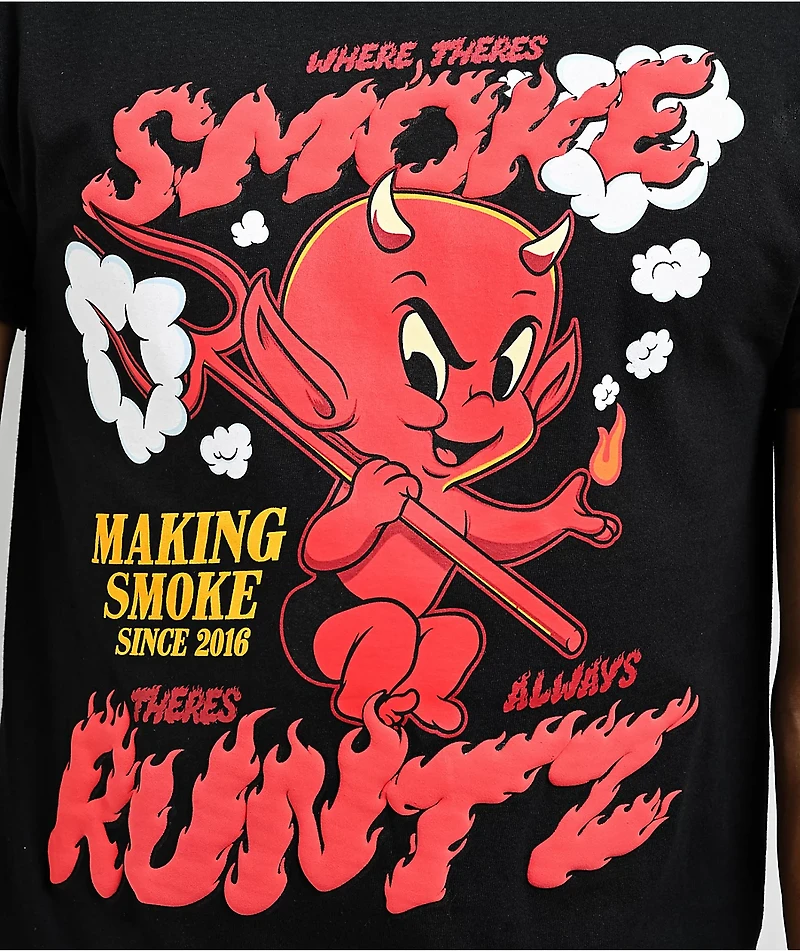 Runtz Where's The Smoke Black T-Shirt