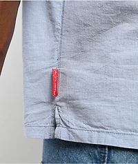 Rusty Crisis Light Blue Plaid Button Up Shirt