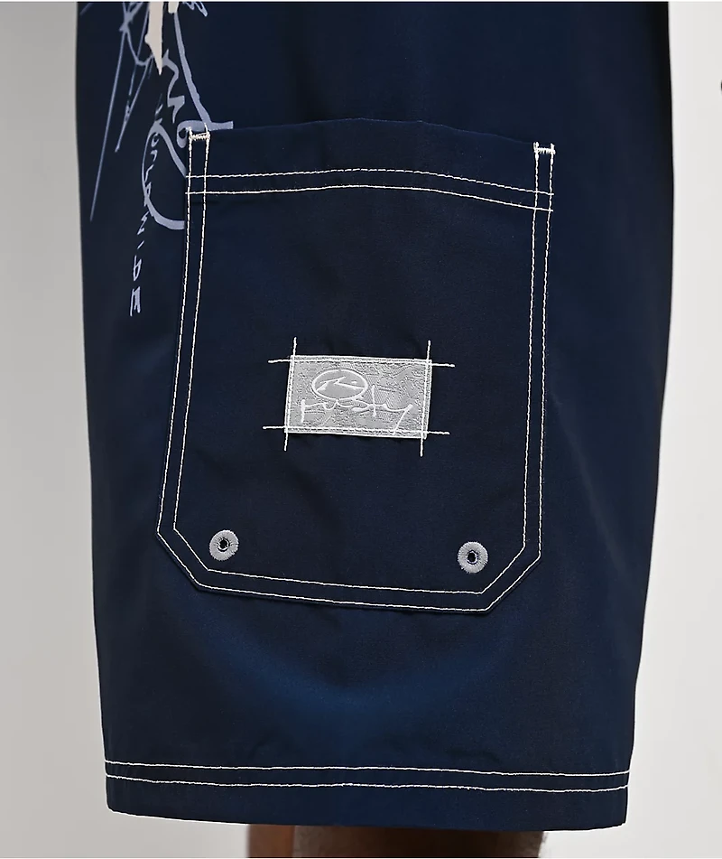 Rusty Crisis Navy Board Shorts