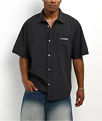 Rusty Defender Black Button Up Shirt