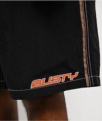 Rusty Flip Daddy Black Board Shorts