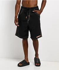 Rusty Flip Daddy Black Board Shorts