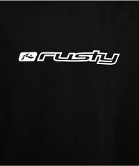 Rusty Gaffa Taped Out Black Heavyweight T-Shirt