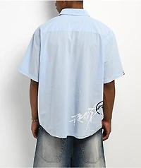 Rusty Hoodus Light Blue Plaid Button Up Shirt