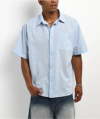 Rusty Hoodus Light Blue Plaid Button Up Shirt