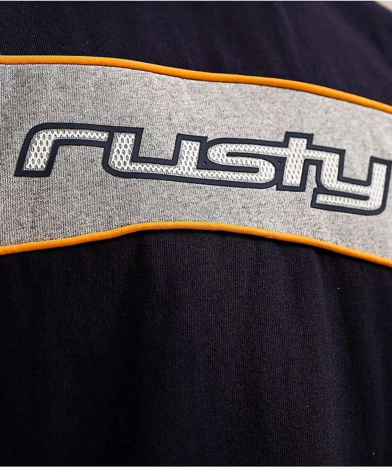 Rusty Kinetic Navy Heavyweight T-Shirt