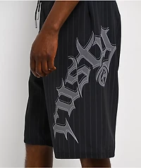 Rusty Primal Riot Pinstripe Black Board Shorts