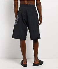 Rusty Primal Riot Pinstripe Black Board Shorts