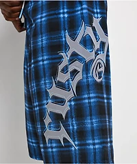 Rusty Riot Plaid Navy  Board Shorts