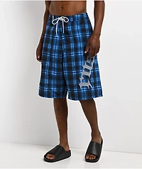 Rusty Riot Plaid Navy  Board Shorts