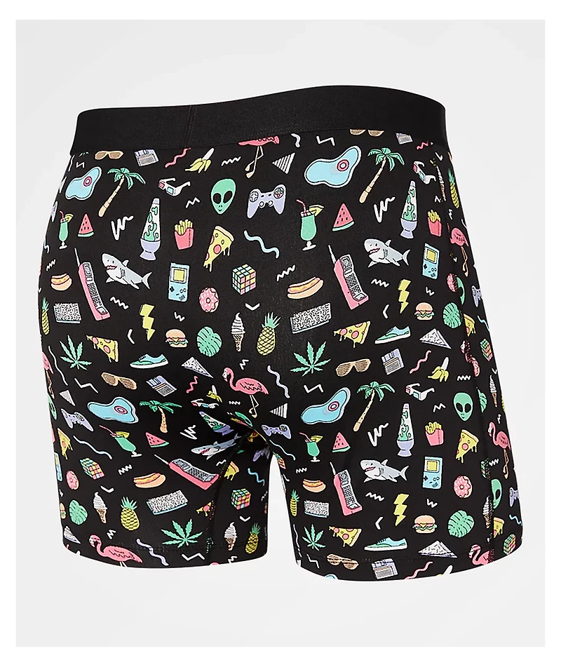 SAXX Daytripper Fun Bits Black Boxer Briefs