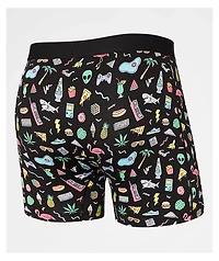 SAXX Daytripper Fun Bits Black Boxer Briefs
