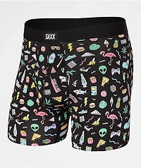 SAXX Daytripper Fun Bits Black Boxer Briefs