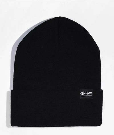 SHAKA WEAR BLACK BEANIE