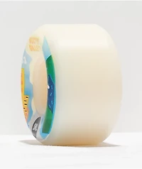 SML. Gillette Avro 53mm 99a White Skateboard Wheels