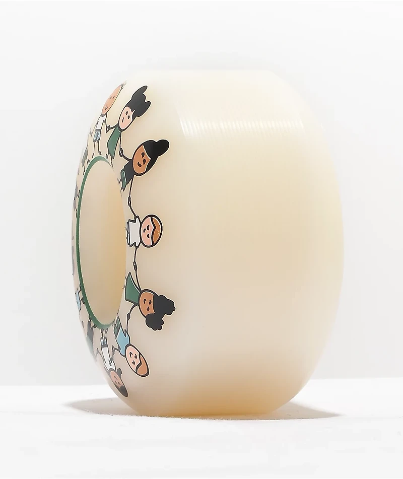 SML. World OG Wide 53mm 99a White Skateboard Wheels