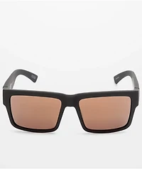 SPY Montana Soft Matte Black & Gold Happy Lens Sunglasses