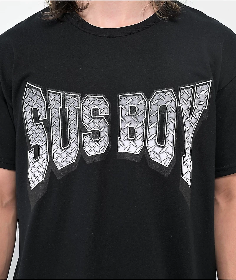 SUS BOY Diamond Plate Black T-Shirt