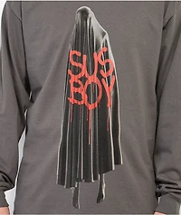 SUS BOY Ghostly Dark Grey Long Sleeve T-Shirt