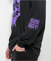 SUS BOY Yokai Black & Lavender Long Sleeve T-Shirt