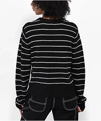 SWIXXZ Bat Black Distressed Sweater