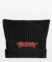 SWIXXZ Cat Ear Fold Black Beanie