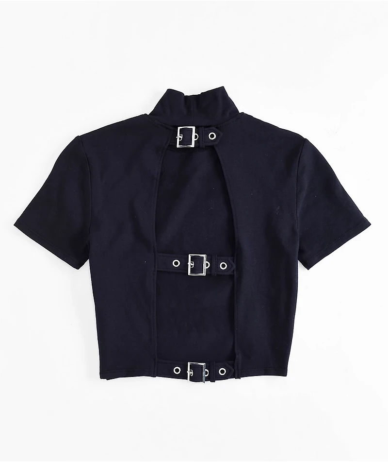 SWIXXZ Centiheart Black Buckle Baby T-Shirt
